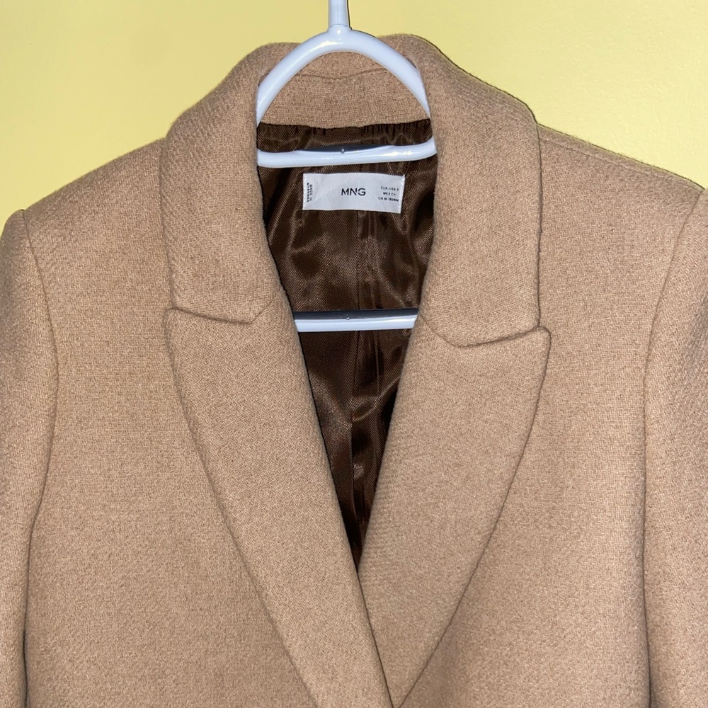 Mango Double-Breasted Wool Coat - Picture 10 of 14